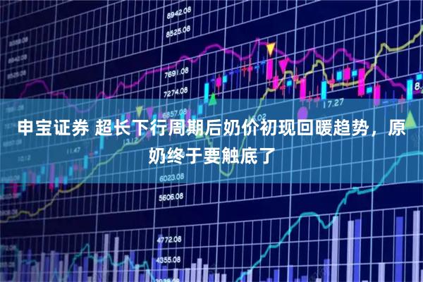 申宝证券 超长下行周期后奶价初现回暖趋势，原奶终于要触底了