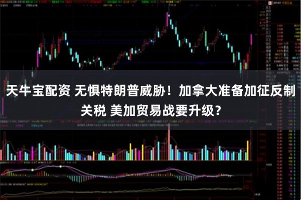 天牛宝配资 无惧特朗普威胁！加拿大准备加征反制关税 美加贸易战要升级？